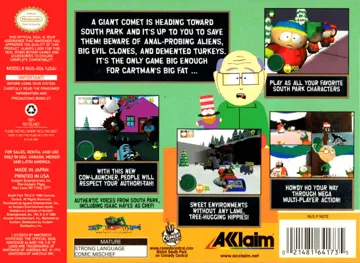 South Park (USA) box cover back